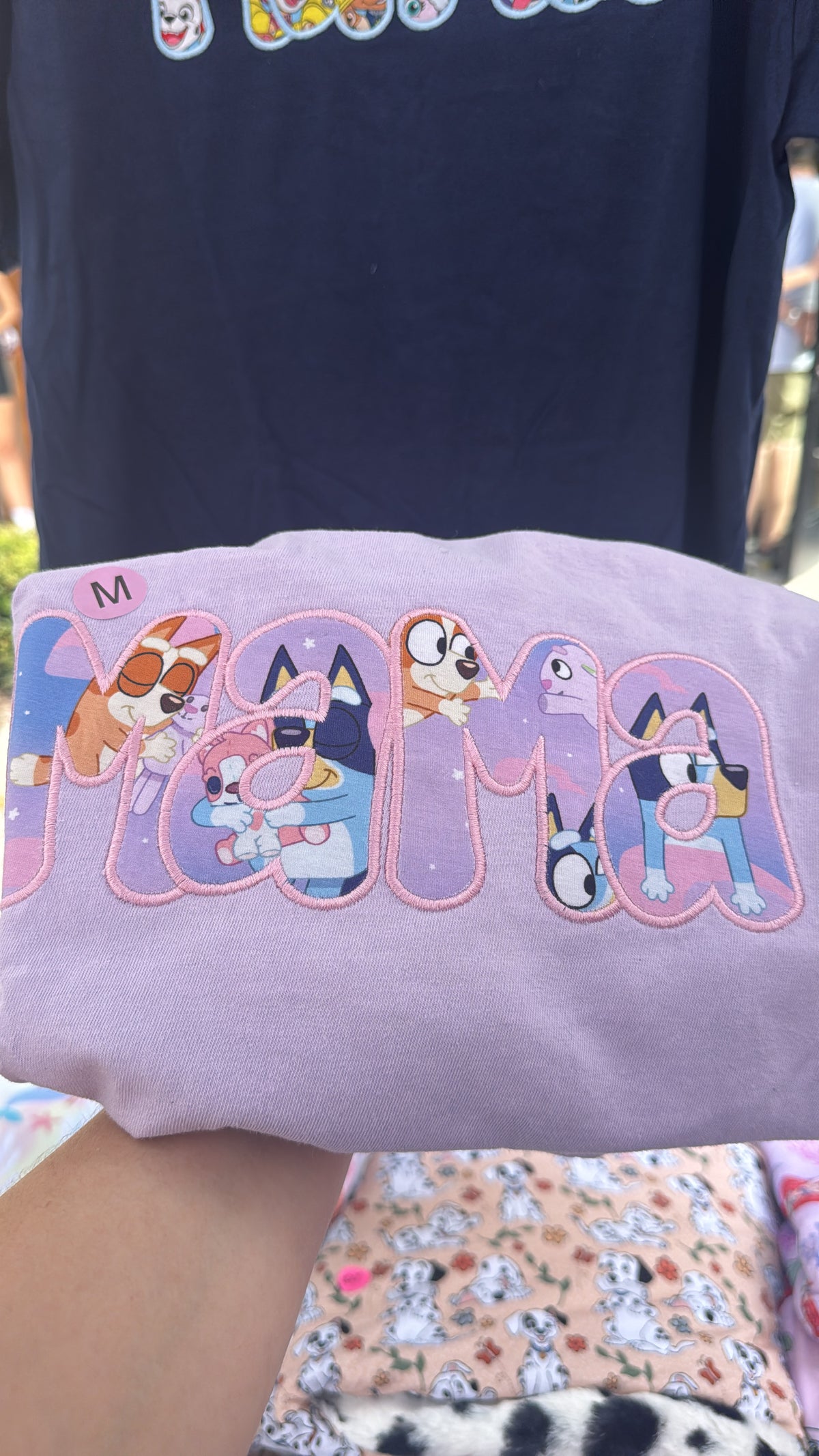 Bluey MAMA Embroidered Shirt | Blue Dog Mama Sweatshirt or Tee | Mom Shirt