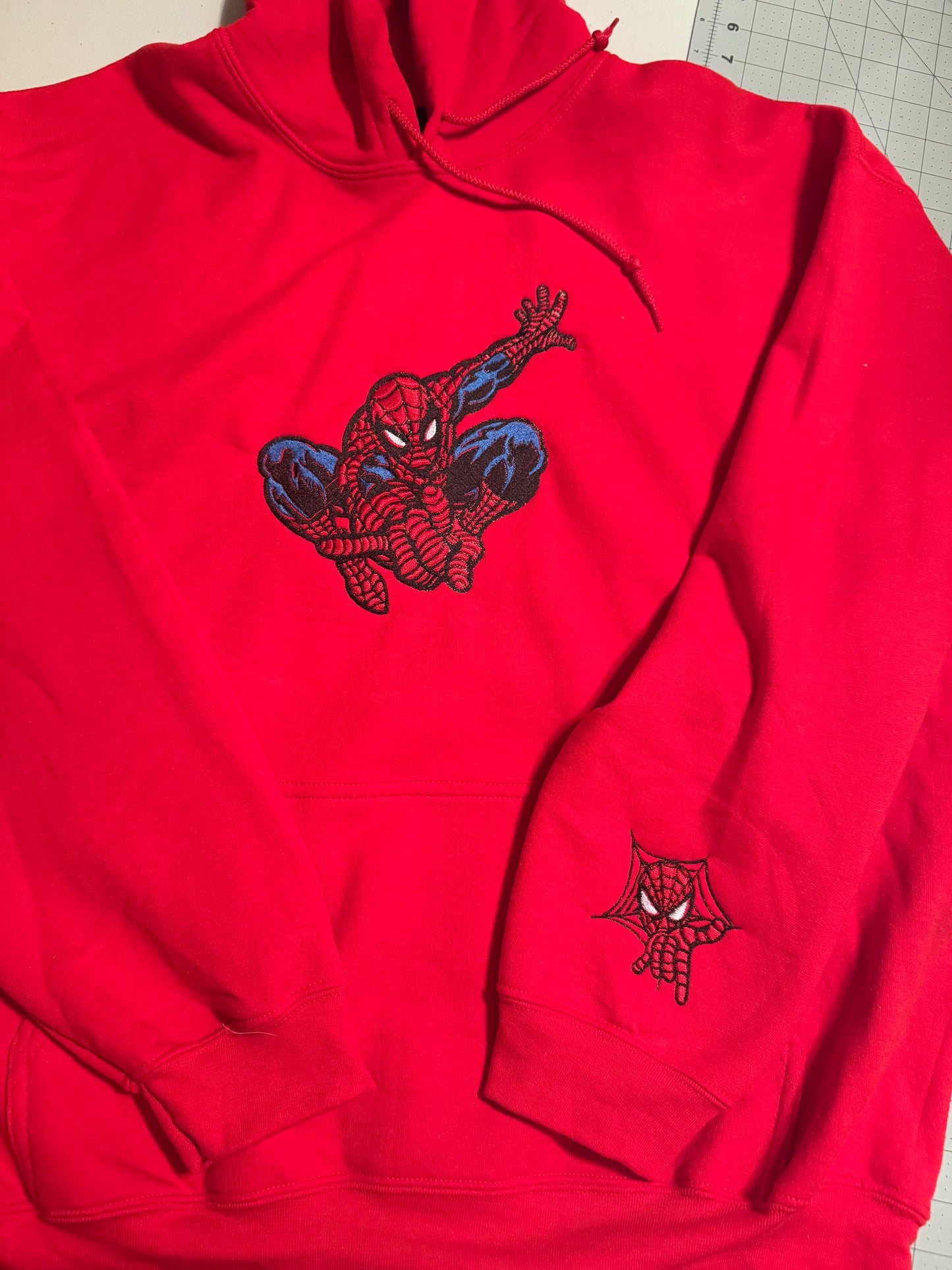 Custom Spider-Man Embroidered Hoodie
