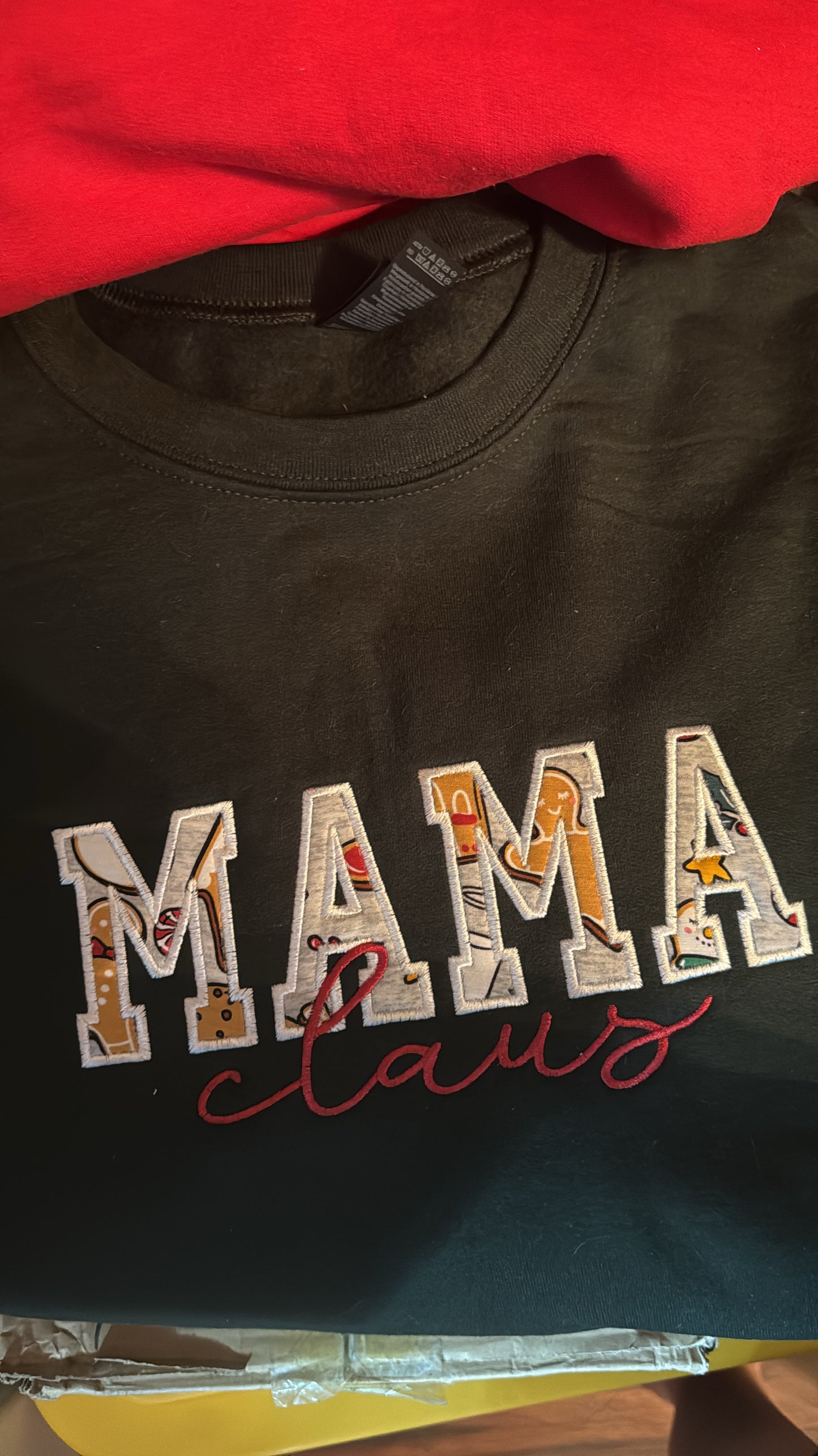 Custom “Mama Claus” Holiday Crewneck