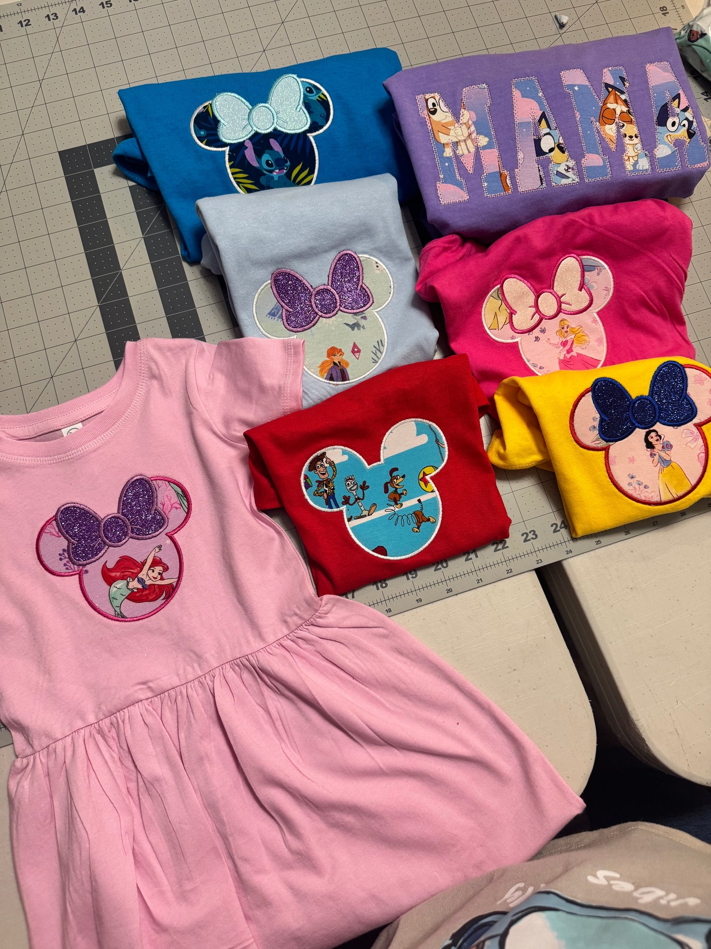 Custom Character Ears TShirt | Personalized Mouse Ear Tee | Any Theme Available | Kids & Adult Matching Shirts