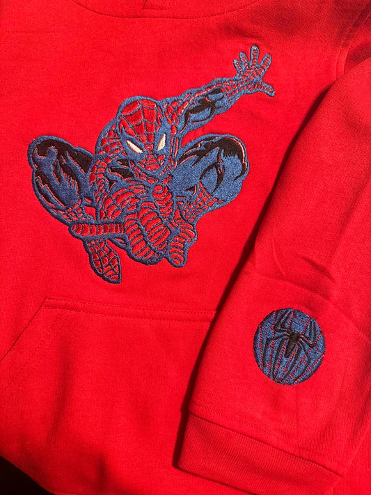 Custom Spider-Man Embroidered Hoodie